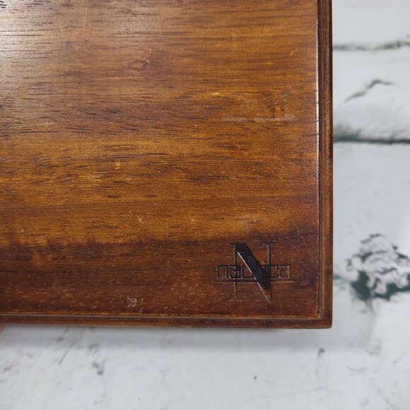 Nautica Wooden Jewelry Box With Velvet Lining Dresser Box for Keys or Misc - Picture 3 of 6